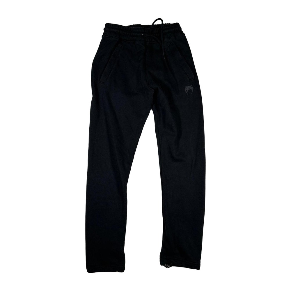 Venum Black Jogger Sweatpants Logo Drawstring Waist Athletic Gym Mens Size S